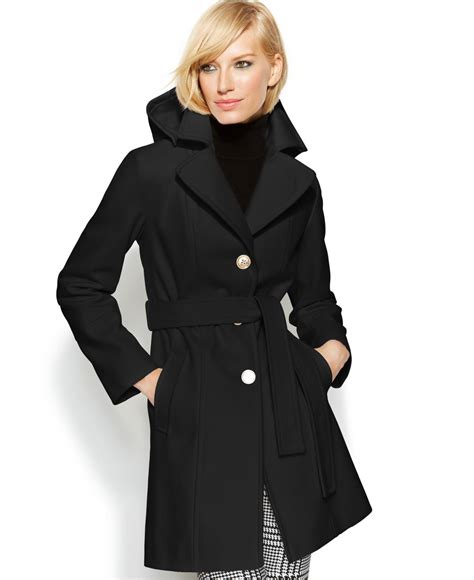 michael kors black coat m824364t47 black|Michael Kors black coat.